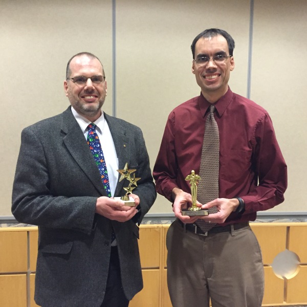 Gil Michelini (Area 83 International Speech Winner) and Shawn Miller (Area 83 Table Topics Winner)